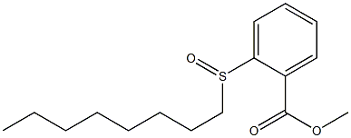 methyl 2-(octylsulfinyl)benzoate Structure