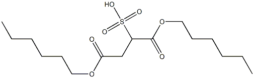 di-n-hexyl sulfosuccinate Structure