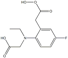 N-ethyl-2-hydroxy-4-fluoroaniline-N,O-diacetic acid 구조식 이미지
