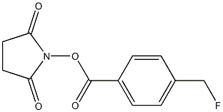 N-succinimidyl 4-(fluoromethyl)benzoate 구조식 이미지