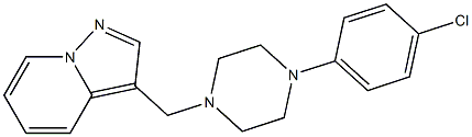 3-(4-(4-chlorophenyl)piperazinylmethyl)pyrazolo(1,5-a)pyridine Structure