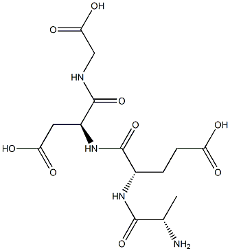 alanyl-glutamyl-aspartyl-glycine 구조식 이미지