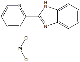 dichloro((1H-benzimidazol-2-yl)pyridine)platinum(II) Structure