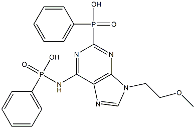 diphenyl-9-(2-phosphonylmethoxyethyl)adenine Structure