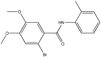 N-(2-tolyl)-2-bromo-4,5-dimethoxybenzamide Structure