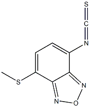 7-methylthio-4-(2,1,3-benzoxadiazolyl)isothiocyanate 구조식 이미지