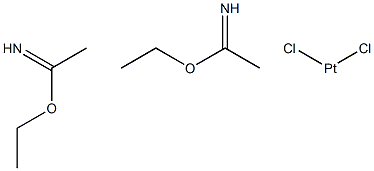 dichlorobis(1-ethoxyethanimine)platinum(II) 구조식 이미지