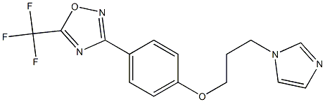 3-(4-(3-(1H-imidazol-1-yl)propoxy)phenyl)-5-trifluoromethyl-1,2,4-oxadiazole 구조식 이미지