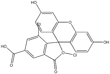 5-carboxy-2,7-dichlorofluorescein Structure