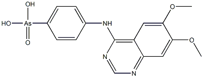 4-(4'-PHENYLARSONICACID)-AMINO-6,7-DIMETHOXYQUINAZOLINE Structure