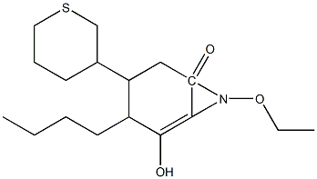 (RS)-2-1-(ETHOXYIMINO)BUTYL-3-HYDROXY-5-(3-THIANYL)-2-CYCLOHEXEN-1-ONE 구조식 이미지