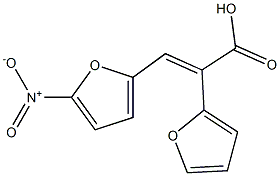 3-(5-NITRO-2-FURYL)-2-(2-FURYL)-ACRYLICACID 구조식 이미지