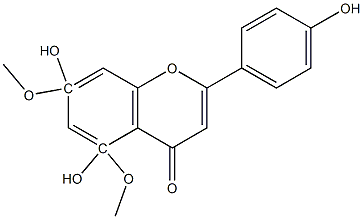 5,7-DIMETHOXYAPIGENIN Structure