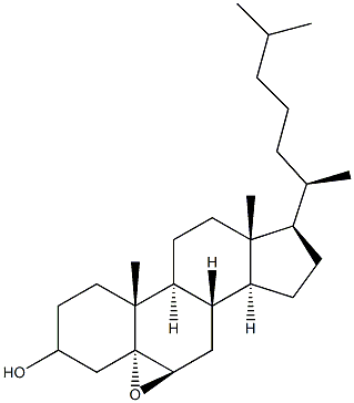 CHOLESTEROL-5-ALPHA,6-BETA-EPOXIDE 구조식 이미지