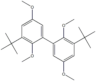 3,3'-DI-TERT-BUTYL-2,2',5,5'-TETRAMETHOXYBIPHENYL Structure