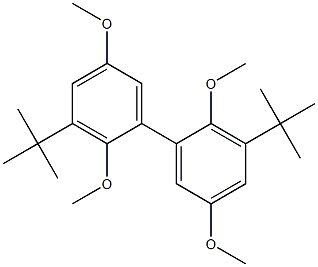 3,3'-DI-TERT-BUTYL-2,2',5,5'-TETRAMETHOXYBIPHENYL 구조식 이미지