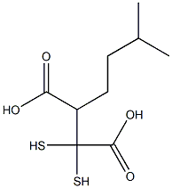 MONOISOAMYLDIMERCAPTOSUCCINICACID Structure