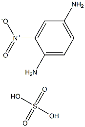 2-NITRO-PARA-PHENYLENEDIAMINESULFATE 구조식 이미지