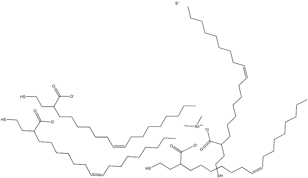 DIMETHYLTIN(MERCAPTOETHYLOLEATE)SULPHIDE Structure