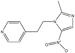 PYRIDINE,4-(2-(2-METHYL-5-NITROIMIDAZOL-1-YL)ETHYL)- Structure