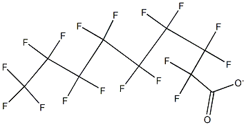 PERFLUORONONANOATE 구조식 이미지