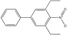 3,5-DIETHYL-4-NITROBIPHENYL Structure