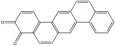 1,2,5,6-DIBENZANTHRACENE-3,4-QUINONE Structure