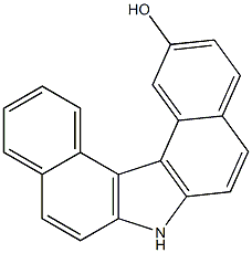 2-HYDROXYDIBENZO(C,G)CARBAZOLE 구조식 이미지