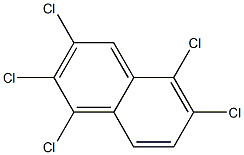 1,2,3,5,6-PENTACHLORONAPHTHALENE 구조식 이미지