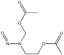 N-(2-ACETOXYETHYL)-N-(ACETOXYMETHYL)NITROSAMINE 구조식 이미지