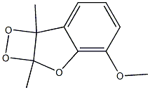 2A,7B-DIHYDRO-4-METHOXY-2A,7B-DIMETHYL-1,2-DIOXETO(3,4-B)BENZOFURAN Structure