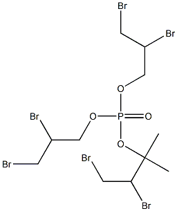 DIMETHYLTRIS(2,3-DIBROMOPROPYL)PHOSPHATE 구조식 이미지