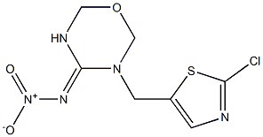 3-(2-CHLORO-THIAZOL-5YLMETHYL)-(1,3,5)-OXADIAZINAN-4-YLIDENE-N-NITROAMINE Structure