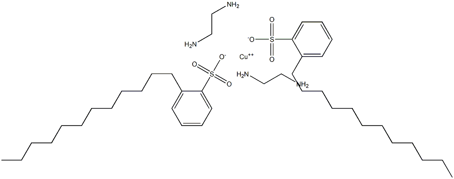 COPPERBIS(ETHYLENEDIAMINE)BIS(DODECYLBENZENESULPHONATE) 구조식 이미지