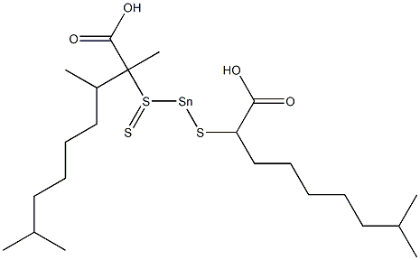 DIMETHYLTINBIS(ISOOCTYLTHIOGLYCOLATE)SULPHIDE Structure