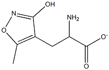 ALPHA-AMINO-3-HYDROXY-5-METHYL-4-ISOXAZOLEPROPIONATE Structure