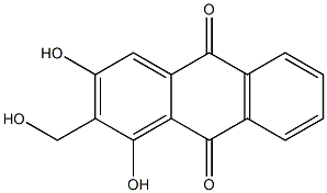 1,3-DIHYDROXY-2-HYDROXYMETHYL-9,10-ANTHRAQUINONE 구조식 이미지