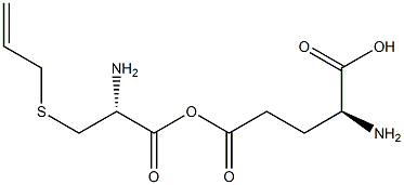 GAMMA-GLUTAMYL-S-ALLYLCYSTEINE 구조식 이미지