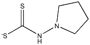 1-PYRROLIDINEDITHIOCARBAMATE Structure