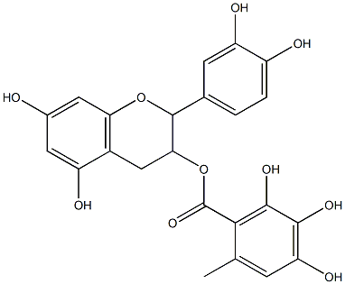 (-)-EPICATECHIN3-O-GALLATE Structure