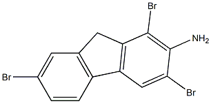 1,3,7-TRIBROMO-2-FLUORENAMINE Structure