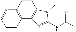 2-ACETYLAMINO-3-METHYLIMIDAZO(4,5-F)QUINOLINE Structure