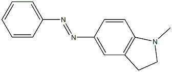 INDOLINE,1-METHYL-5-(PHENYLAZO)- 구조식 이미지