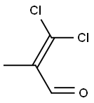 2-METHYL-3,3-DICHLOROPROPENAL 구조식 이미지