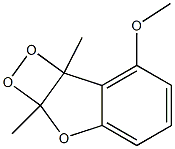 2A,7B-DIHYDRO-7-METHOXY-2A,7B-DIMETHYL-1,2-DIOXETO(3,4-B)BENZOFURAN Structure