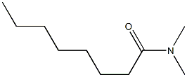 DIMETHYLCAPRYLAMIDE Structure