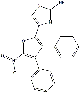 2-AMINO-4-(3,4-DIPHENYL-5-NITRO-2-FURYL)THIAZOLE Structure