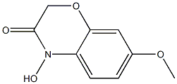 1,4-BENZOXAZIN-3-ONE,4-HYDROXY-7-METHOXY 구조식 이미지