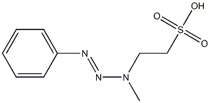 1-PHENYL-3-METHYL-3-(2-SULFOETHYL)TRIAZENE Structure