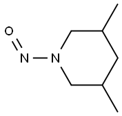 PIPERIDINE,3,5-DIMETHYL-1-NITROSO- Structure